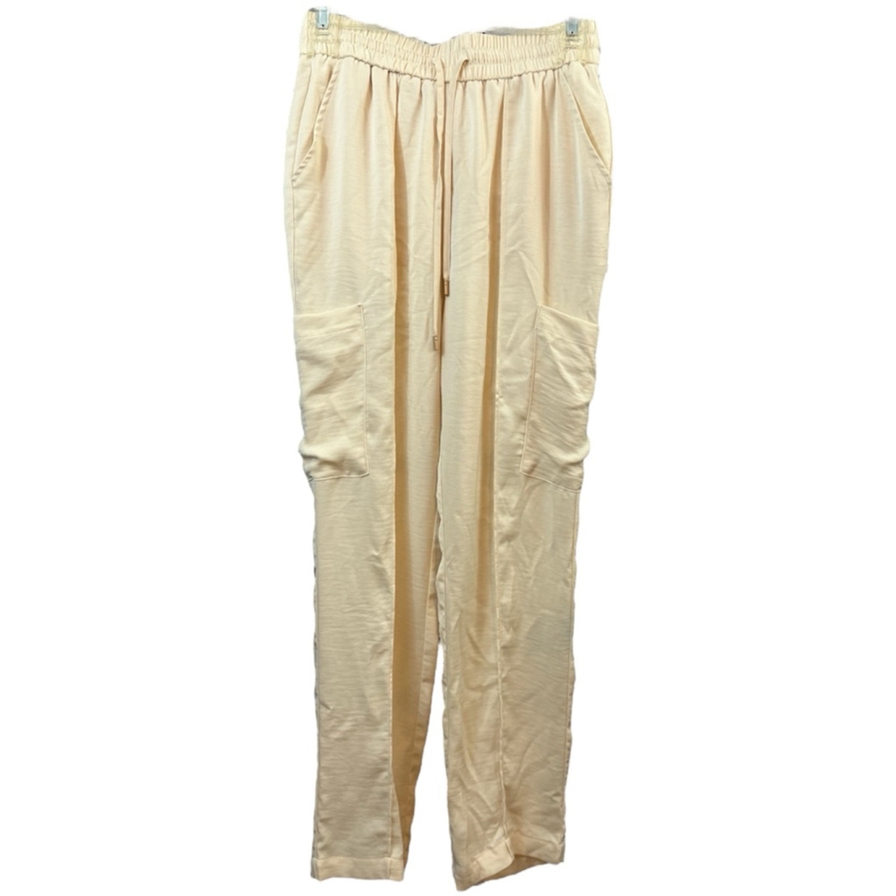 SKIES ARE BLUE womens cream colored 2 piece lounge set - Picture 3 of 12